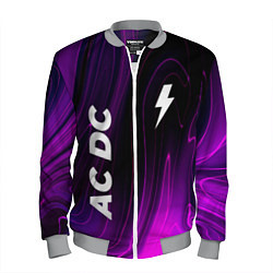 Бомбер мужской AC DC violet plasma, цвет: 3D-меланж