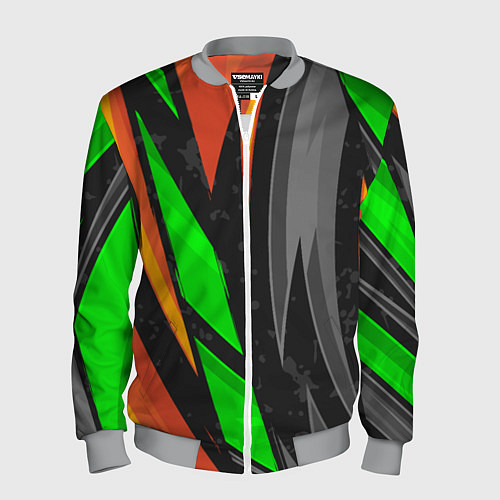 Мужской бомбер Абстракция / 3D-Меланж – фото 1