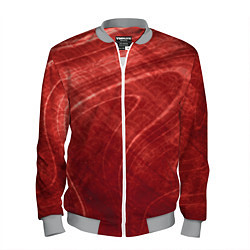 Бомбер мужской Текстура - Red wave, цвет: 3D-меланж