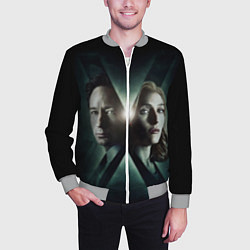 Бомбер мужской X - Files, цвет: 3D-меланж — фото 2