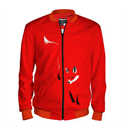 Бомбер мужской Красная лиса, цвет: 3D-красный