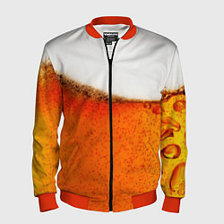 Бомбер мужской Тёмное пиво, цвет: 3D-красный