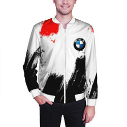 Бомбер мужской BMW art, цвет: 3D-белый — фото 2