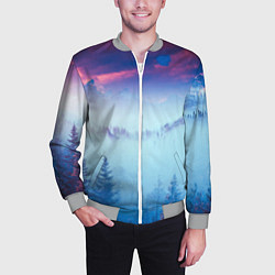 Бомбер мужской Horizon landscape, цвет: 3D-меланж — фото 2