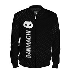 Бомбер мужской DanMachi glitch на темном фоне: по-вертикали, цвет: 3D-черный