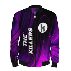 Бомбер мужской The Killers violet plasma, цвет: 3D-черный
