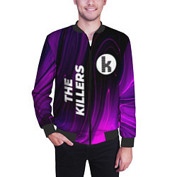 Бомбер мужской The Killers violet plasma, цвет: 3D-черный — фото 2