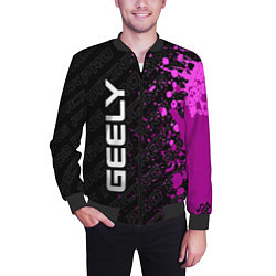 Бомбер мужской Geely pro racing: по-вертикали, цвет: 3D-черный — фото 2