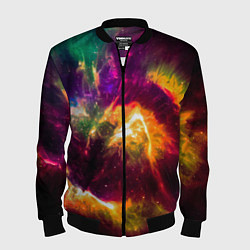 Мужской бомбер Небула в космосе разноцветная - нейронная сеть