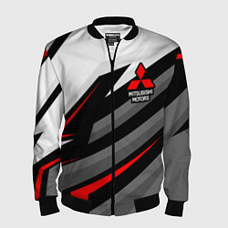 Мужской бомбер Mitsubishi motors - красная линия