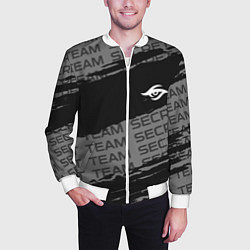 Бомбер мужской Форма Team Secret, цвет: 3D-белый — фото 2