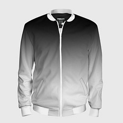 Мужской бомбер Black and white gradient
