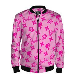 Бомбер мужской Барби паттерн розовый, цвет: 3D-черный