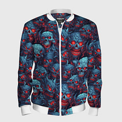 Мужской бомбер Monster skulls pattern