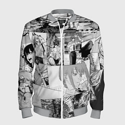 Бомбер мужской Человек Бензопила манга, цвет: 3D-меланж