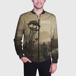 Бомбер мужской STALKER трое у вышки, цвет: 3D-черный — фото 2