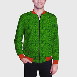 Бомбер мужской Shrek: Pattern, цвет: 3D-красный — фото 2