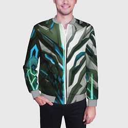 Бомбер мужской Броня адская и райская синяя, цвет: 3D-меланж — фото 2