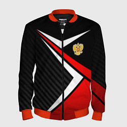 Мужской бомбер Russia - black and red