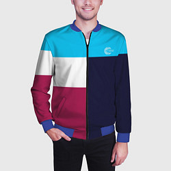 Бомбер мужской FIRM как в 90х, цвет: 3D-синий — фото 2