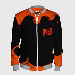 Бомбер мужской PUBG orange splash, цвет: 3D-меланж