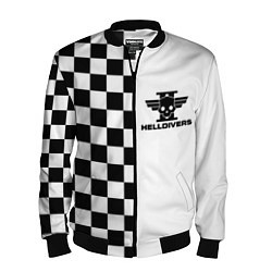 Бомбер мужской Helldivers 2: Chess Logo, цвет: 3D-черный
