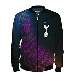 Бомбер мужской Tottenham футбольная сетка, цвет: 3D-черный