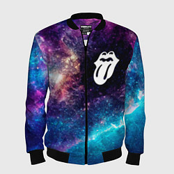 Бомбер мужской Rolling Stones space rock, цвет: 3D-черный