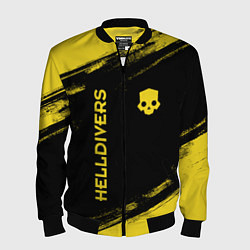 Бомбер мужской Helldivers: Skull Logo, цвет: 3D-черный