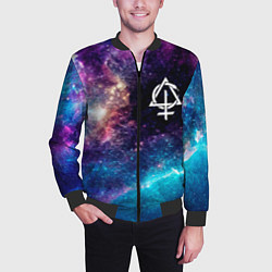 Бомбер мужской Behemoth space rock, цвет: 3D-черный — фото 2
