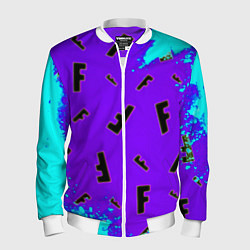 Бомбер мужской Fortnite neon steel colors epic, цвет: 3D-белый