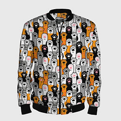 Мужской бомбер Кошачьи лапы