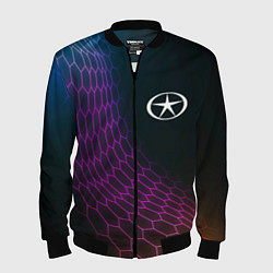 Бомбер мужской JAC neon hexagon, цвет: 3D-черный