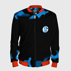 Бомбер мужской Schalke 04 fc camo, цвет: 3D-красный