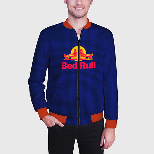 Мужской бомбер Bed Rull Карбон / 3D-Красный – фото 3