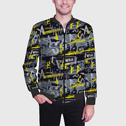 Бомбер мужской Hip hop wall, цвет: 3D-черный — фото 2