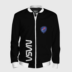 Бомбер мужской Nasa space steel, цвет: 3D-белый