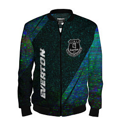Бомбер мужской Everton glitch blue, цвет: 3D-черный