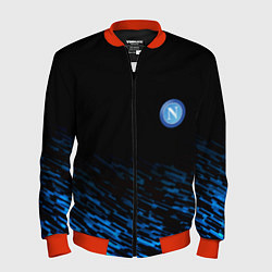 Бомбер мужской Napoli fc club texture, цвет: 3D-красный