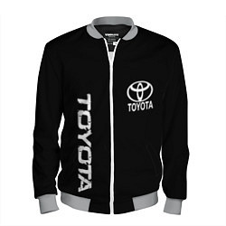 Мужской бомбер Toyota logo white steel