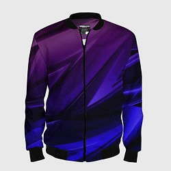 Мужской бомбер Абстракция из градиента и линий