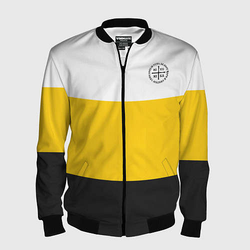 Мужской бомбер За веру царя и святую триединую Русь НИКА черная / 3D-Черный – фото 1