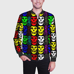 Бомбер мужской Misfits band, цвет: 3D-черный — фото 2