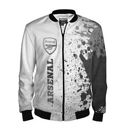 Мужской бомбер Arsenal - white gradient по-вертикали