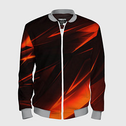 Мужской бомбер Geometry orange stripes