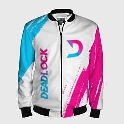 Мужской бомбер Deadlock neon gradient style вертикально