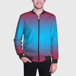 Бомбер мужской Neon gradeinet, цвет: 3D-черный — фото 2