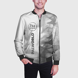 Бомбер мужской Palworld - white gradient по-вертикали, цвет: 3D-черный — фото 2