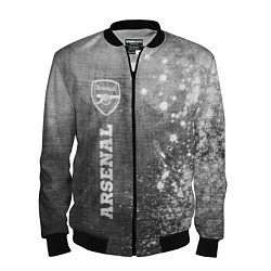 Мужской бомбер Arsenal - grey gradient по-вертикали