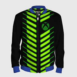 Бомбер мужской Xbox green line, цвет: 3D-синий